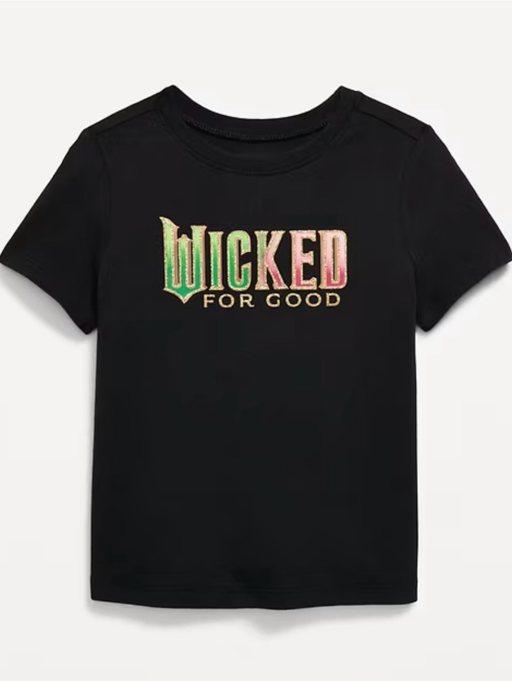 Girls' Wicked For Good Black Graphic Tee